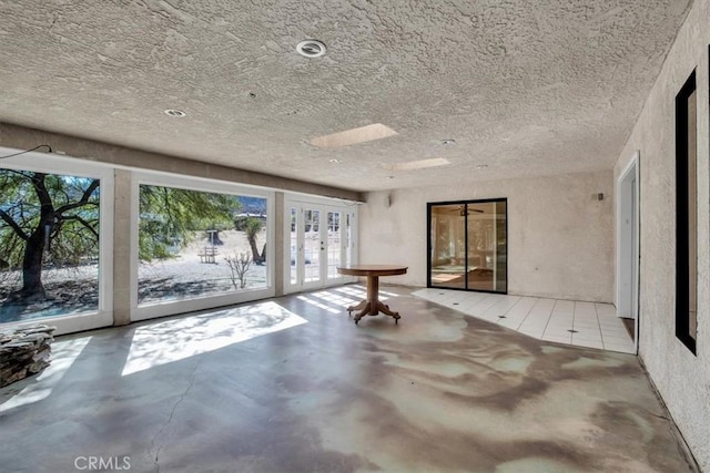 interior space with french doors