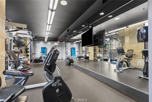 view of exercise room