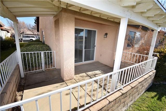 exterior space featuring a porch