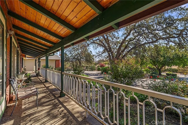 view of balcony