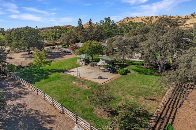 view of property's community with a rural view