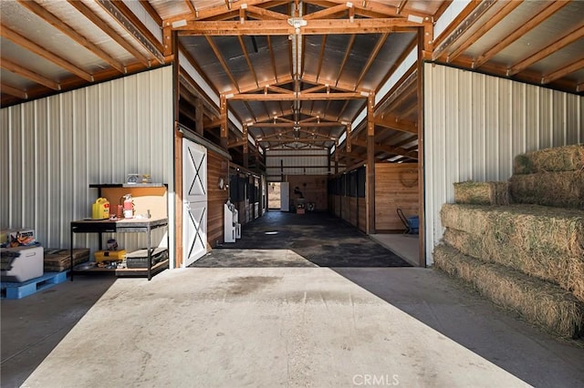 view of horse barn