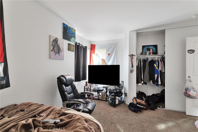 bedroom with a closet