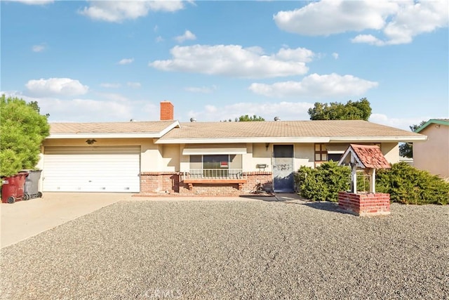 ranch-style house with a garage