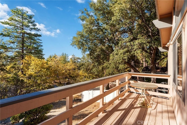 view of wooden terrace