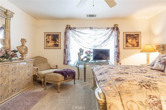 19046 Stoddard Way, Apple Valley, CA 92308 - carpeted bedroom with ceiling fan