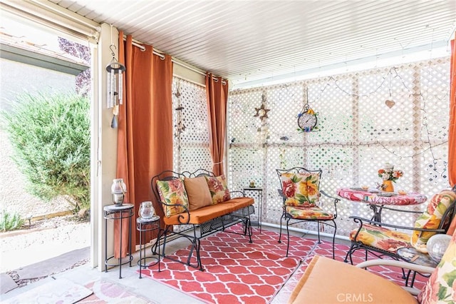 view of sunroom / solarium