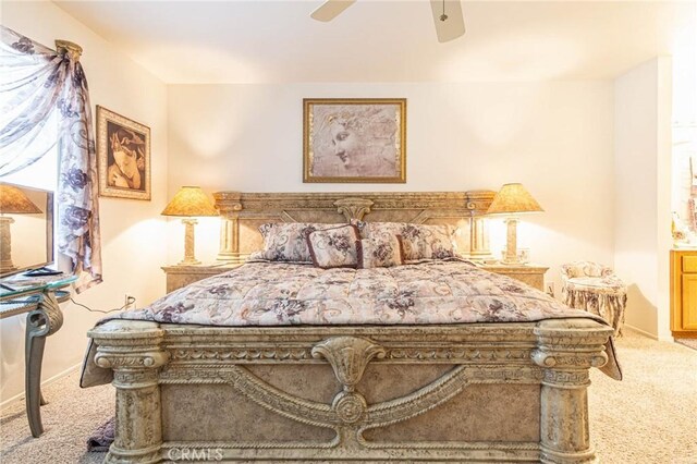 19046 Stoddard Way, Apple Valley, CA 92308 - carpeted bedroom with baseboards and a ceiling fan