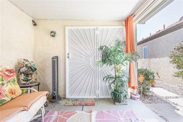 19046 Stoddard Way, Apple Valley, CA 92308 - property entrance with stucco siding
