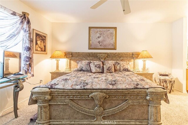 19046 Stoddard Way, Apple Valley, CA 92308 - bedroom with carpet and ceiling fan