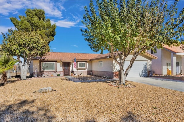 ranch-style house with a garage