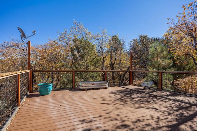 view of wooden terrace