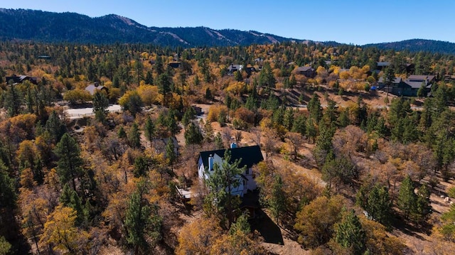 aerial view featuring a mountain view