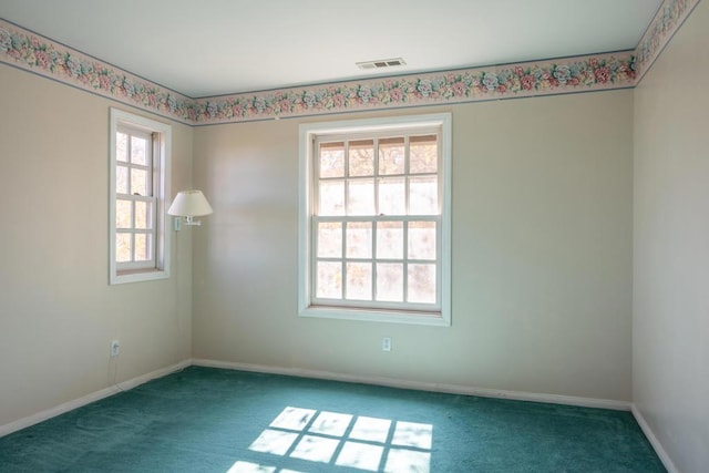 view of carpeted empty room