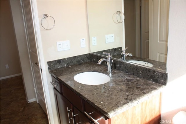 bathroom featuring vanity