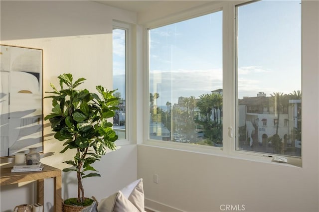 view of sunroom