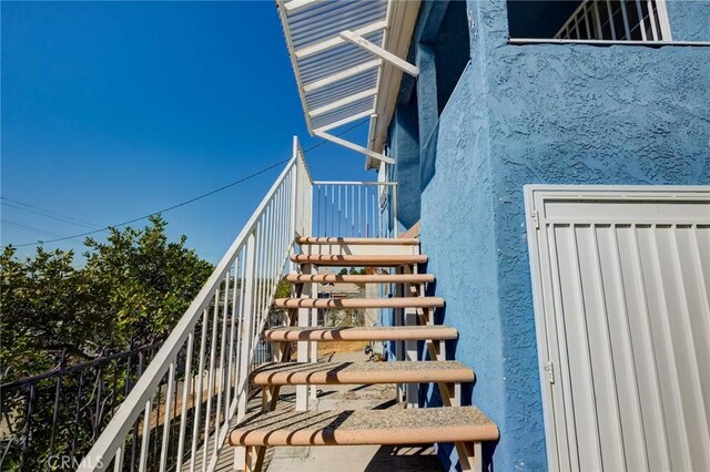 view of staircase