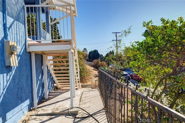 view of balcony