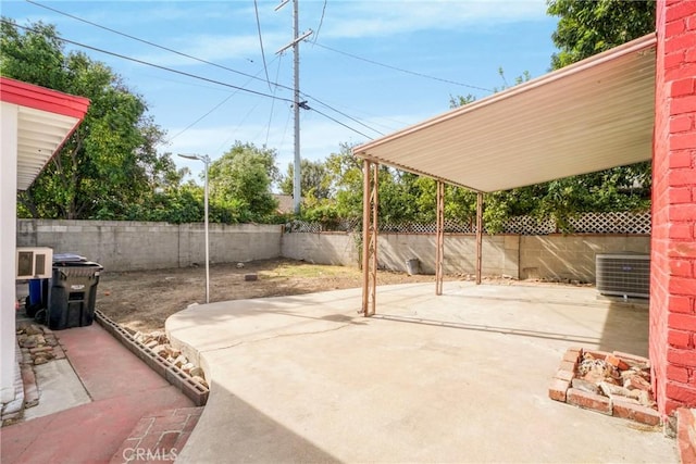 view of patio with cooling unit