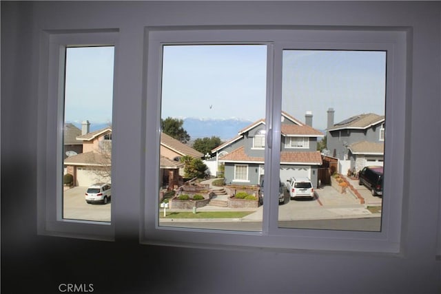 doorway with a residential view