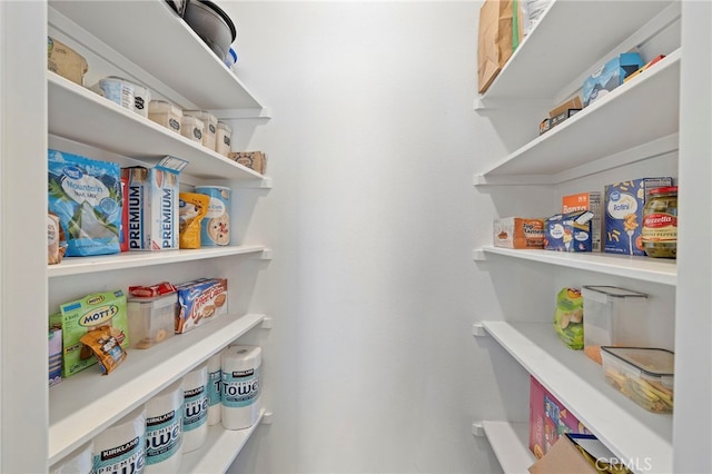 view of pantry