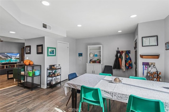 dining room featuring hardwood / wood-style flooring