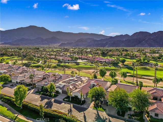 bird's eye view featuring a mountain view