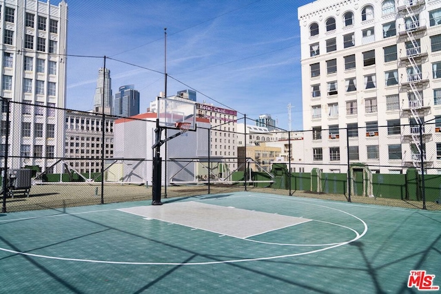 view of basketball court