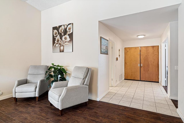 entrance foyer featuring light hardwood / wood-style floors