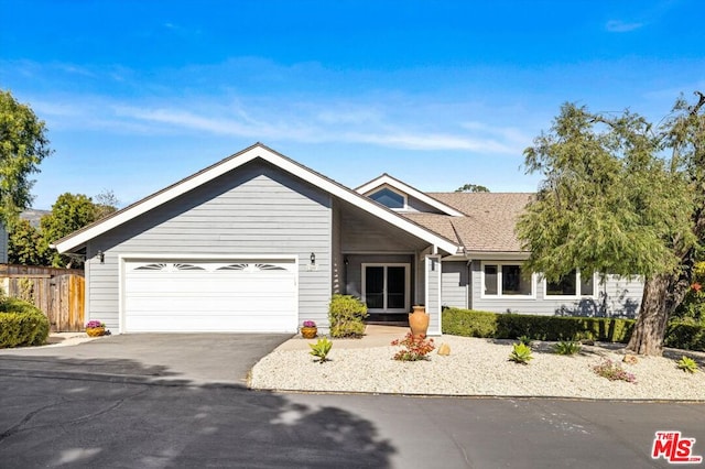 ranch-style house with a garage