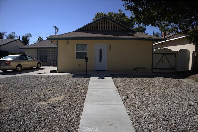 view of bungalow-style home