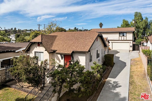 view of front of home featuring a garage