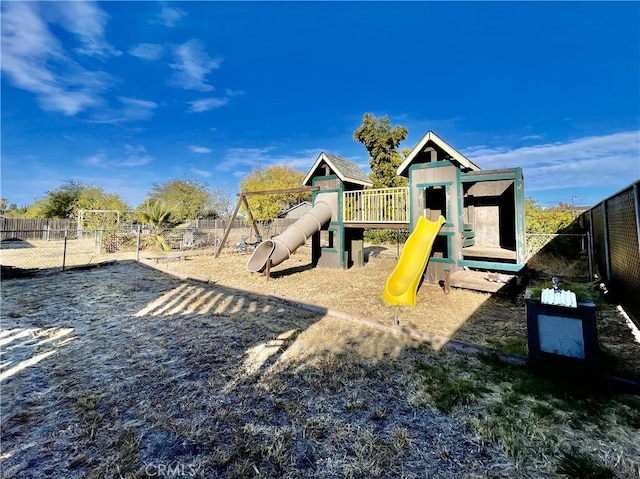 view of jungle gym