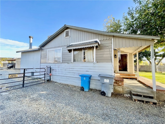 view of front of home