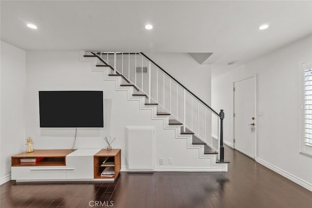 interior space featuring wood-type flooring