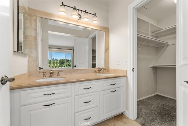 bathroom featuring vanity