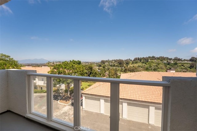 view of balcony