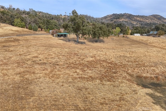 property view of mountains with a rural view