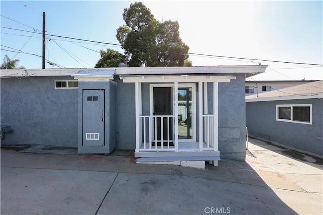 exterior space with a patio area