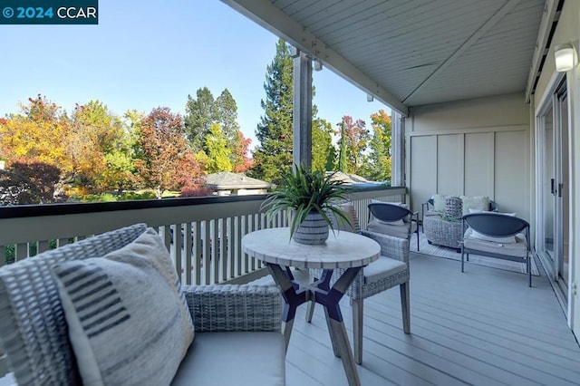 view of balcony