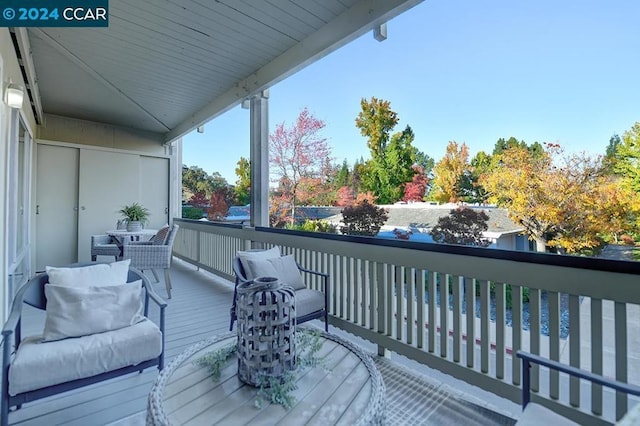 view of wooden terrace