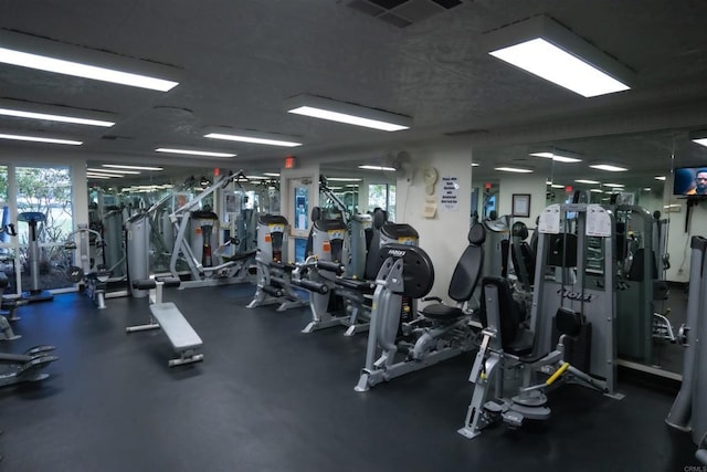 view of workout area