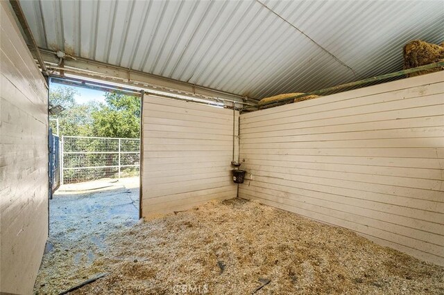 view of horse barn