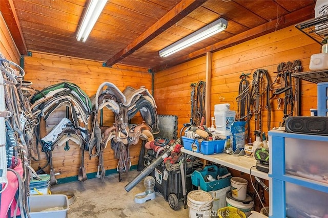 view of horse barn