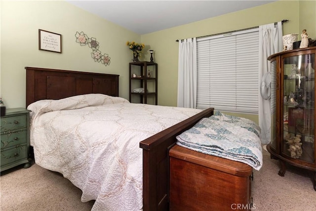 bedroom with carpet floors