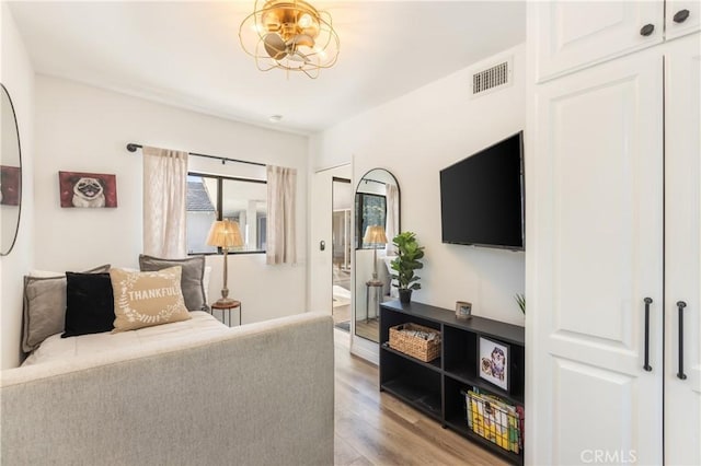 bedroom featuring light hardwood / wood-style floors