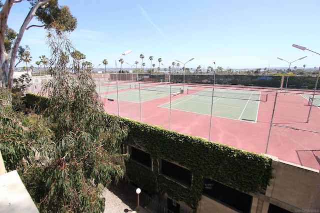 view of sport court