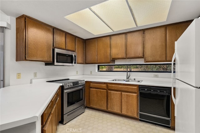 kitchen with stainless steel appliances and sink