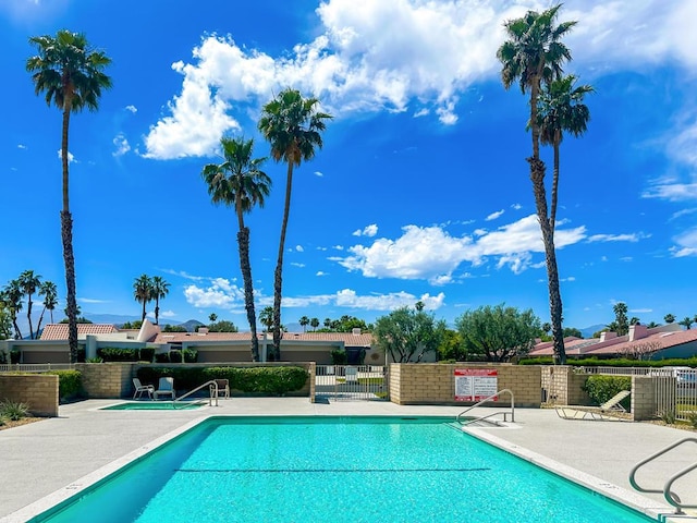 view of pool with a patio