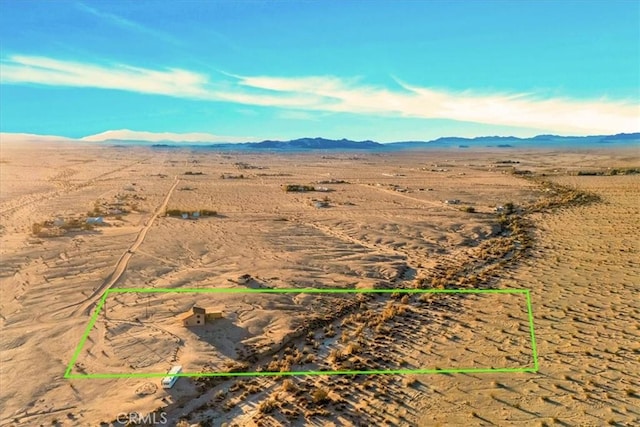 aerial view featuring a mountain view